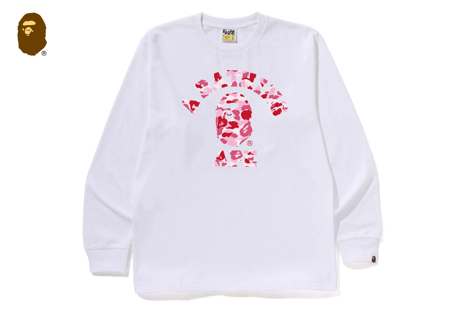 ABC CAMO COLLEGE LS TEE sold by Bape product image thumbnail 5