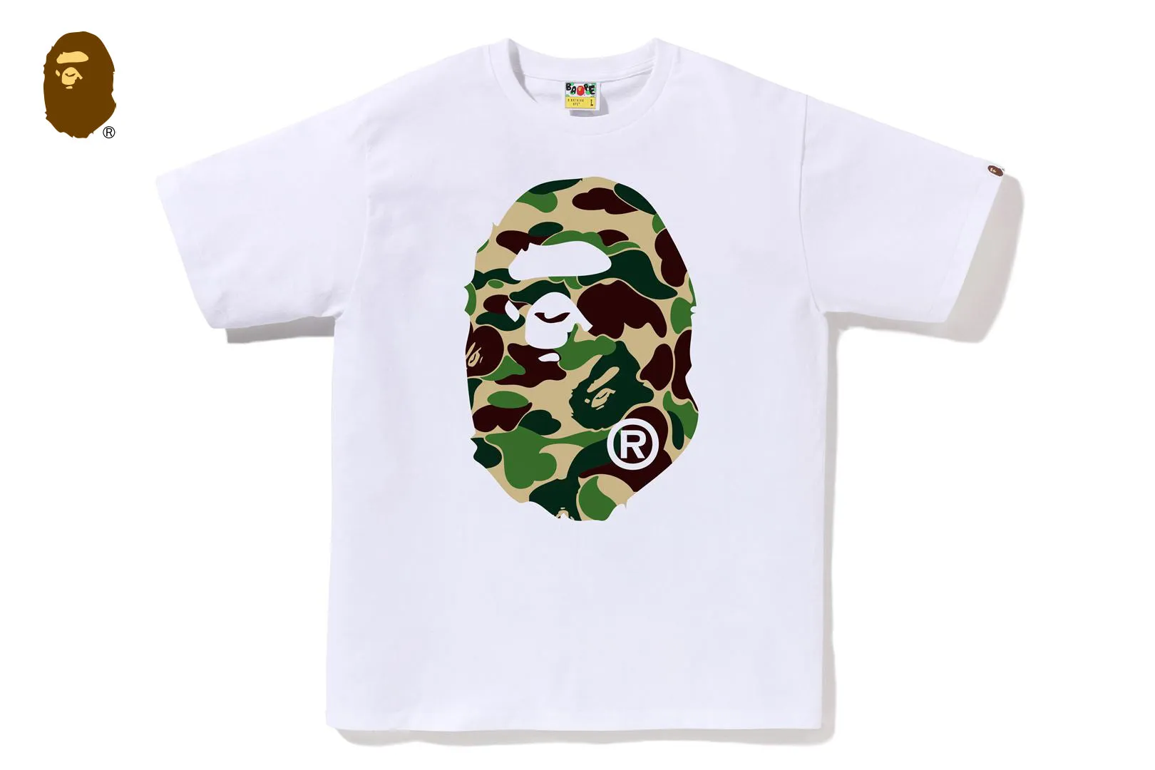 ABC CAMO BIG APE HEAD TEE sold by Bape
