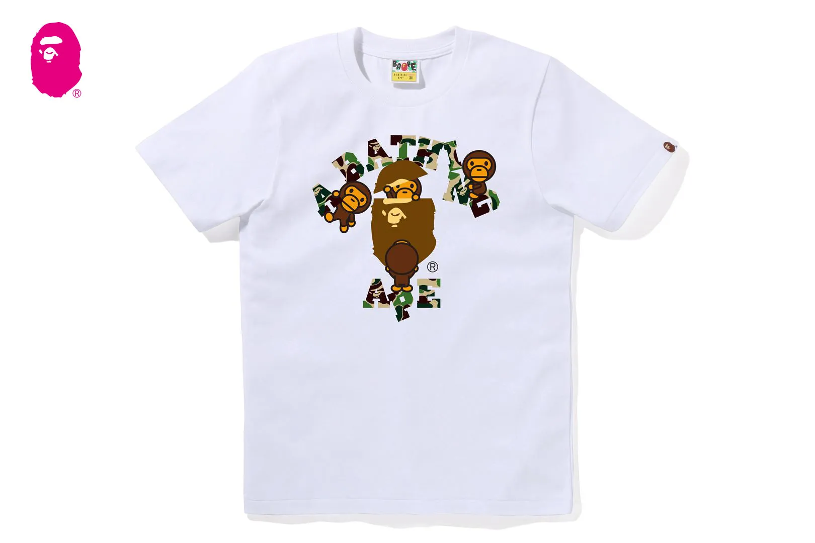 ABC CAMO COLLEGE MILO TEE sold by Bape product image thumbnail 3