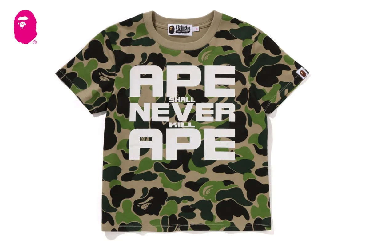 ABC CAMO ASNKA TEE sold by Bape
