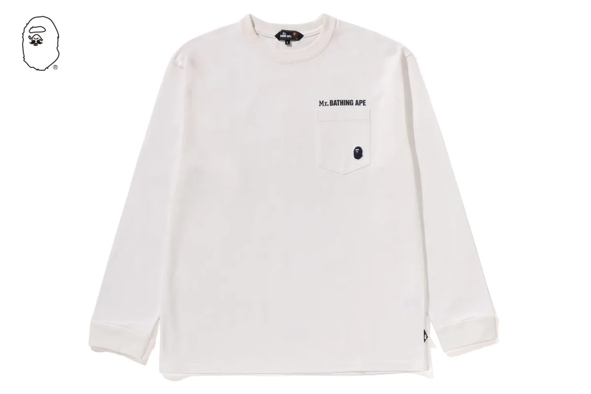 LS POCKET TEE sold by Bape
