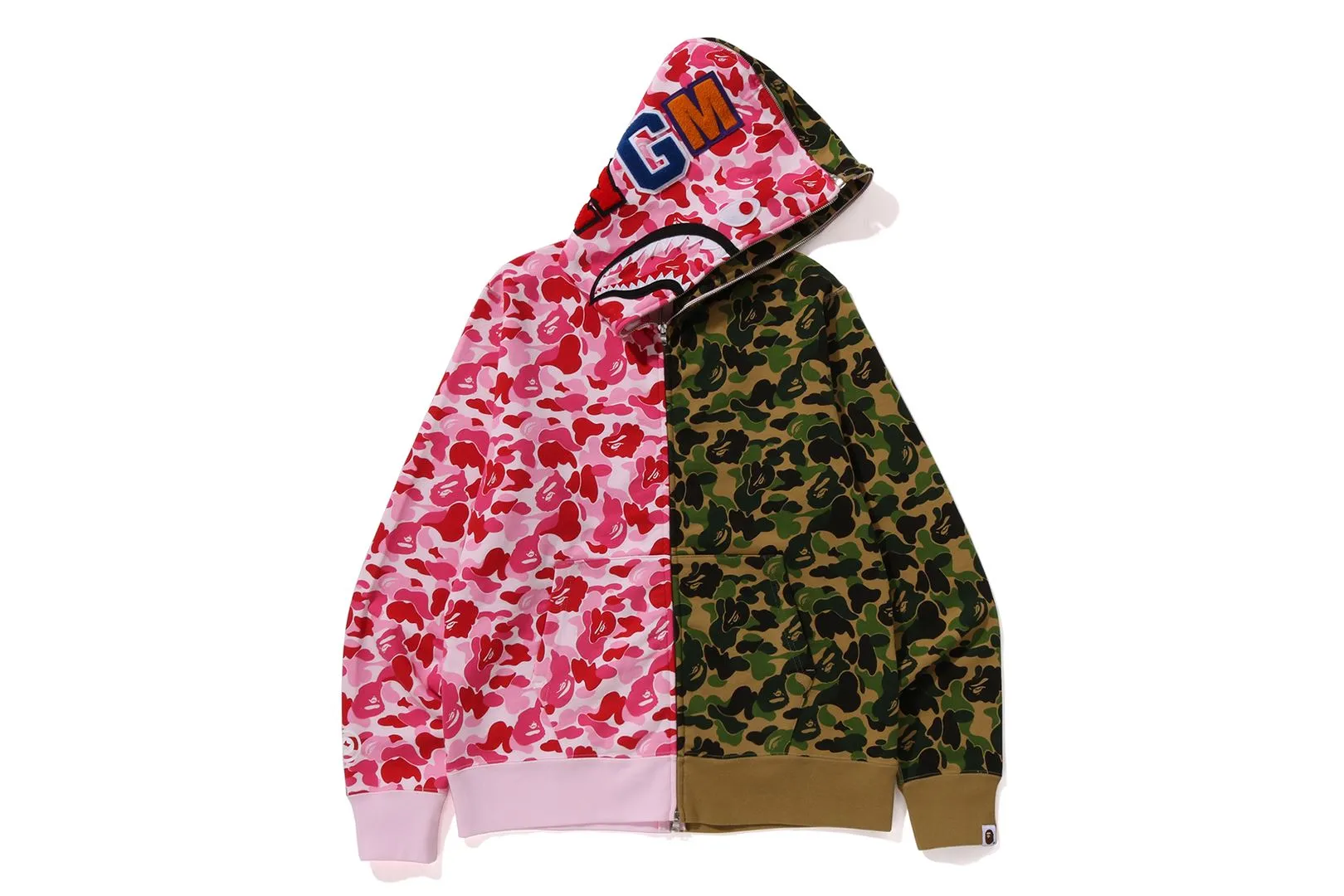 ABC CAMO SEPARATE SHARK FULL ZIP HOODIE sold by Bape product image thumbnail 2