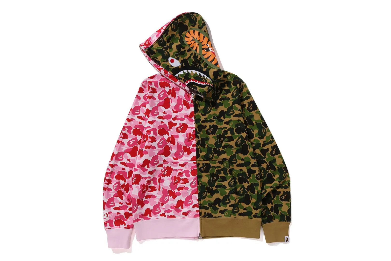 ABC CAMO SEPARATE SHARK FULL ZIP HOODIE sold by Bape product image thumbnail 3