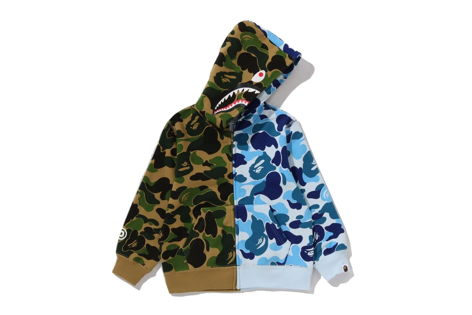 ABC CAMO MULTI SHARK ZIP HOODIE sold by Bape product image thumbnail 2