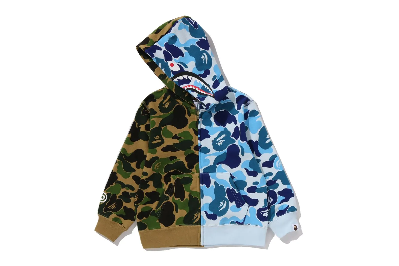 ABC CAMO MULTI SHARK ZIP HOODIE sold by Bape product image thumbnail 3