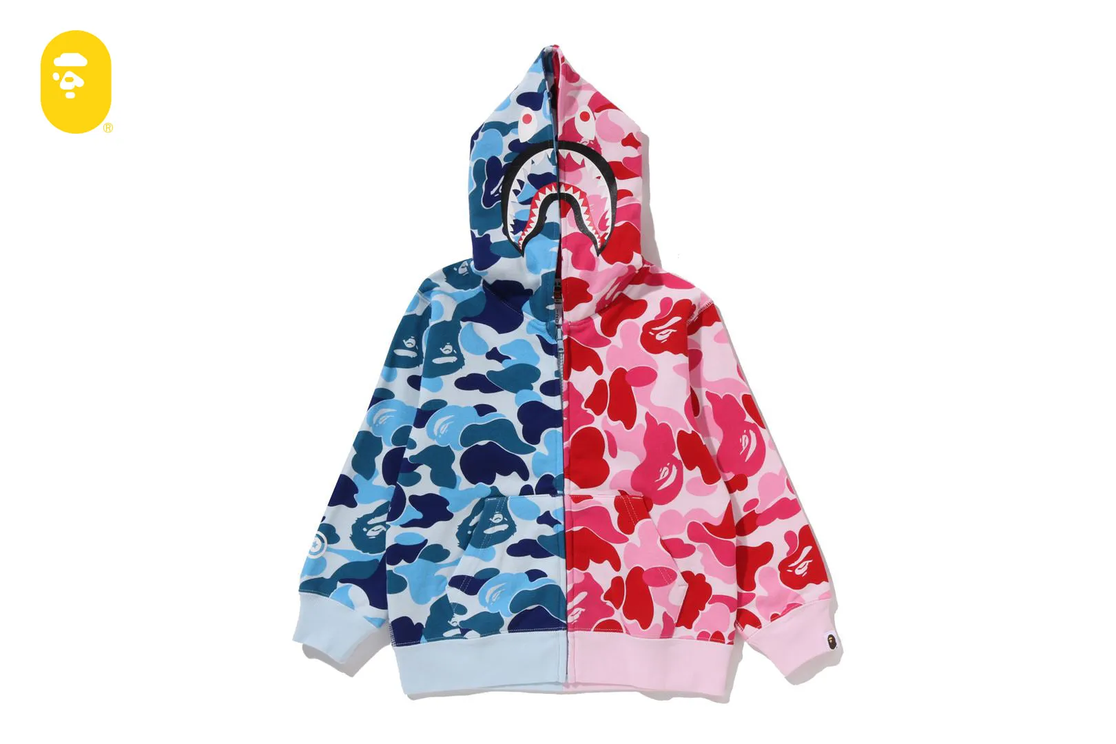 ABC CAMO MULTI SHARK ZIP HOODIE sold by Bape product image thumbnail 5