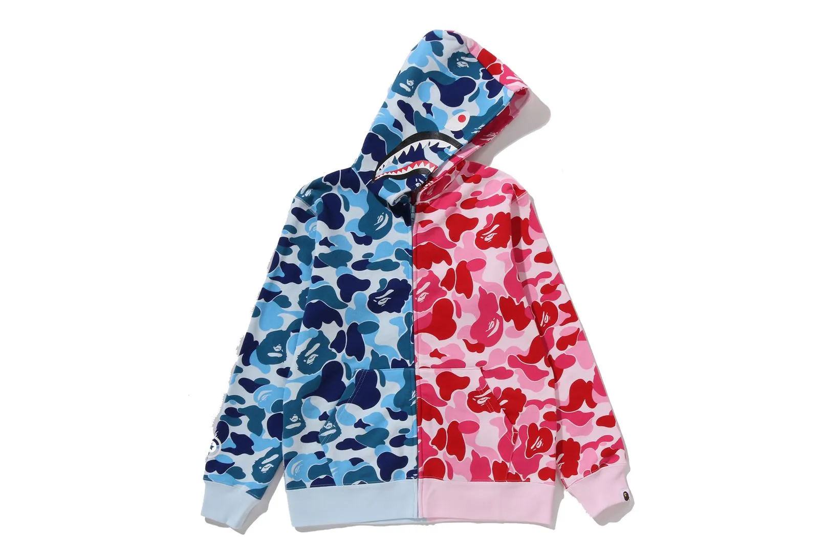 ABC CAMO MULTI SHARK ZIP HOODIE sold by Bape product image thumbnail 2