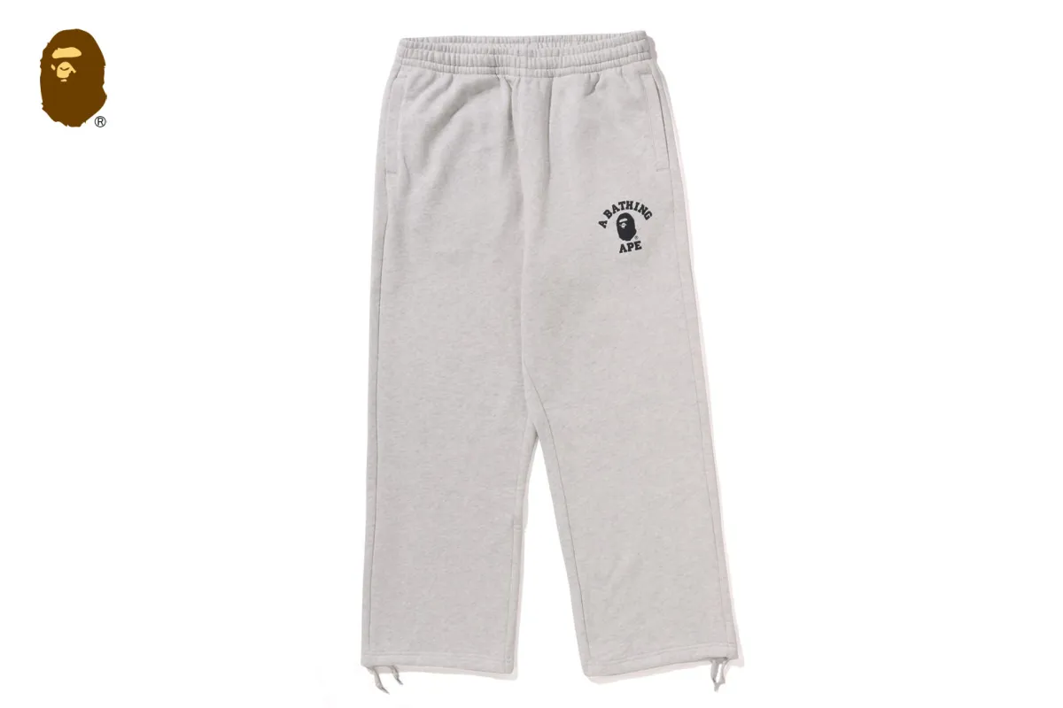 COLLEGE OVERSIZED FIT WIDE LEG SWEAT PANTS sold by Bape