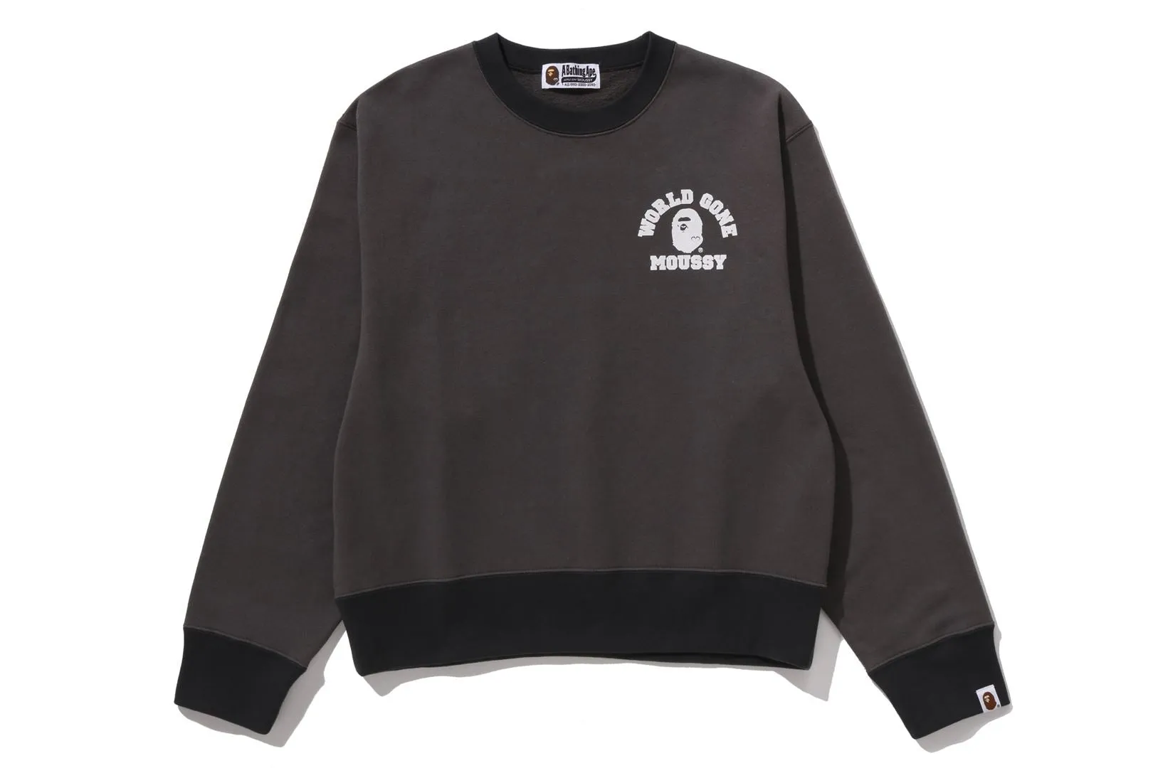 【 BAPE X MOUSSY 】RELAXED FIT CREWNECK sold by Bape