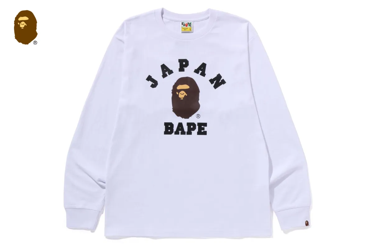 JAPAN COLLEGE CITY L/S TEE sold by Bape