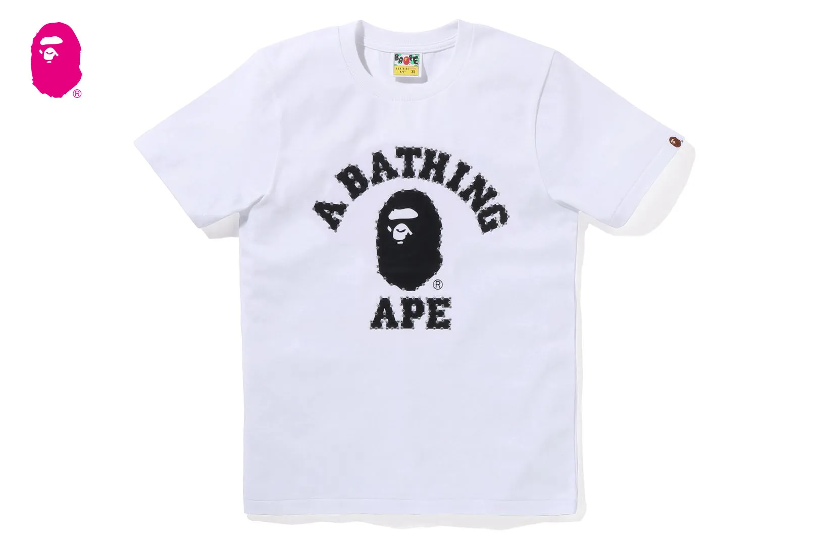 CRYSTAL STONE COLLEGE TEE sold by Bape