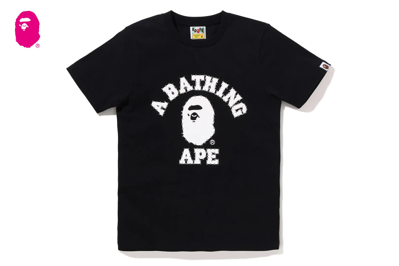 CRYSTAL STONE COLLEGE TEE sold by Bape product image thumbnail 4