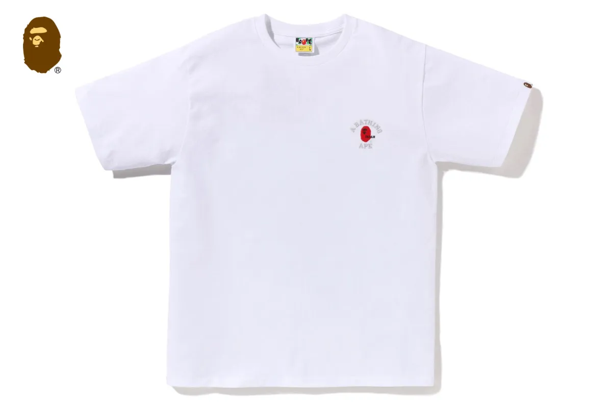 COLLEGE ONE POINT EMBROIDERY TEE sold by Bape
