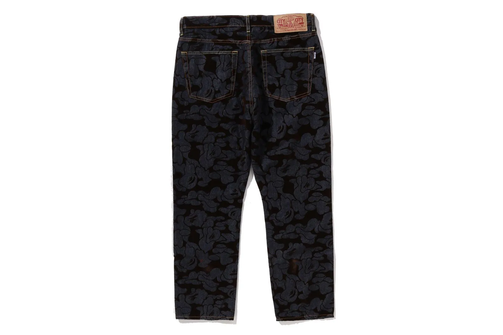 CAMO FLOCKED RELAXED FIT 13 OZ DENIM PANTS sold by Bape product image thumbnail 2