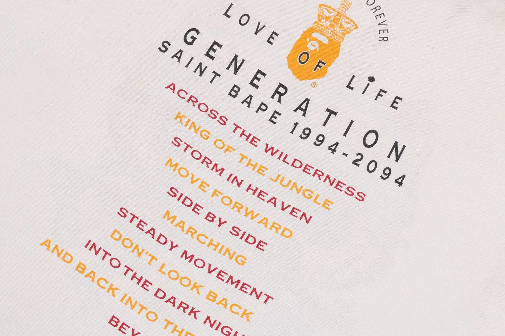 【 BAPE X SAINT MXXXXXX 】GENERATION TEE sold by Bape product image thumbnail 4