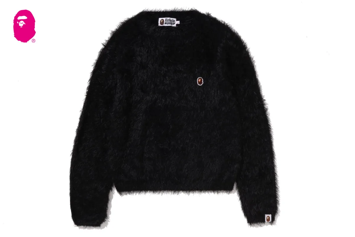 ONE POINT SHAGGY SWEATER sold by Bape