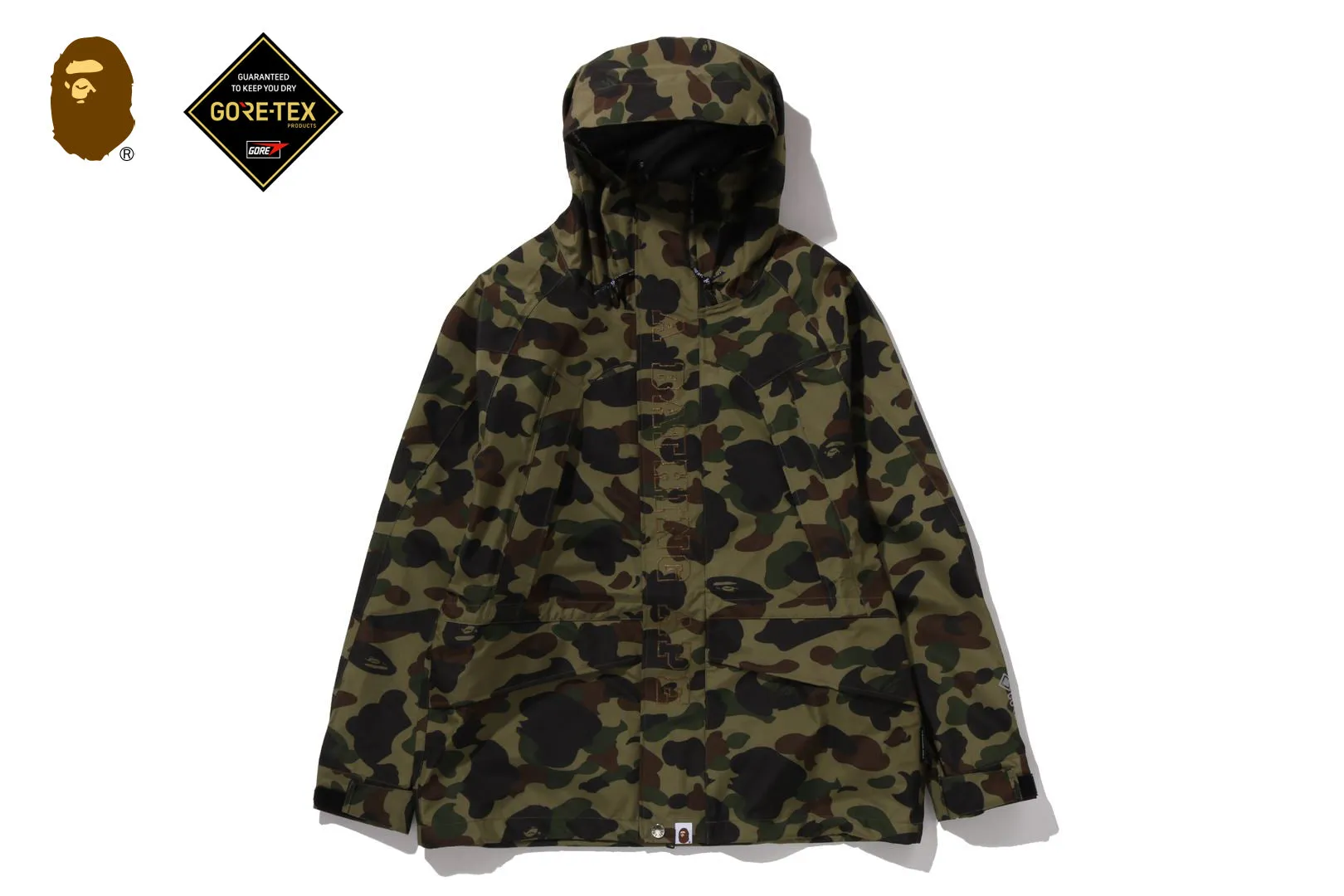 GORE-TEX 1ST CAMO SNOWBOARD JACKET sold by Bape