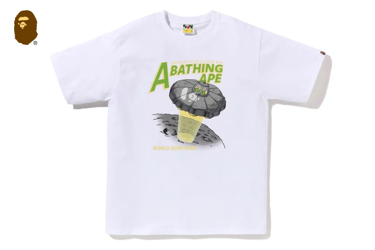 APE HEAD UFO ON MOON TEE sold by Bape