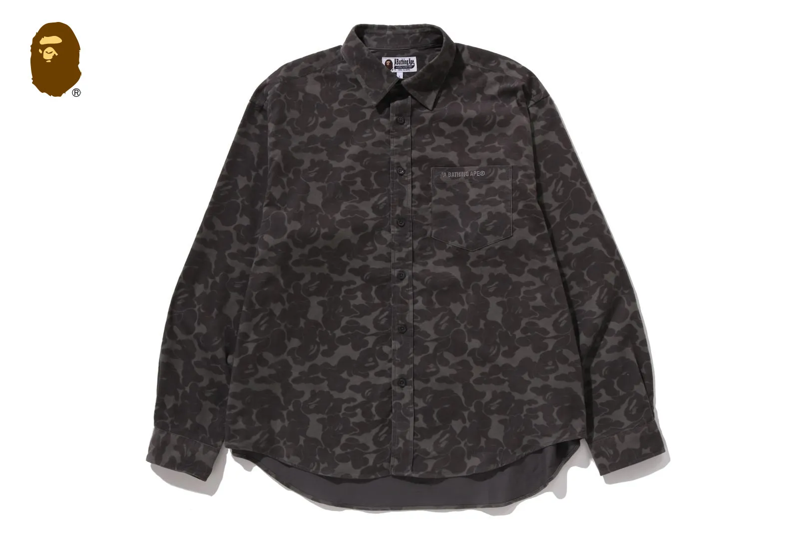 SOLID CAMO CORDUROY RELAXED FIT LS SHIRT sold by Bape product image thumbnail 4