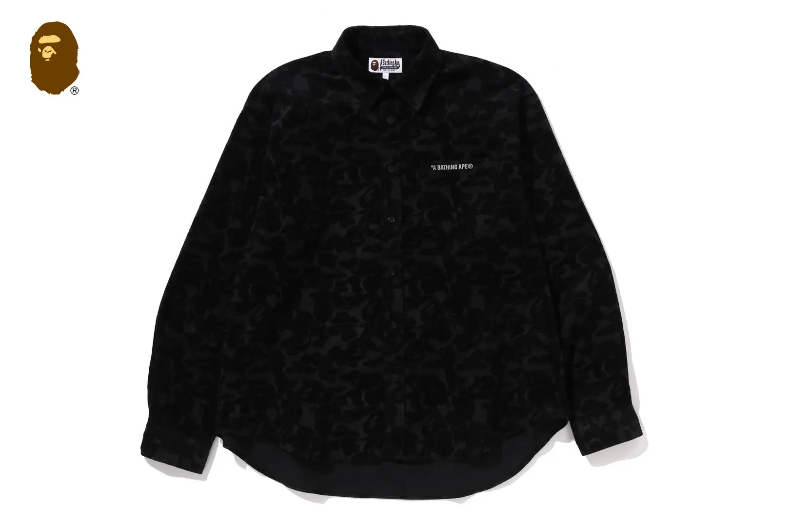 SOLID CAMO CORDUROY RELAXED FIT LS SHIRT sold by Bape