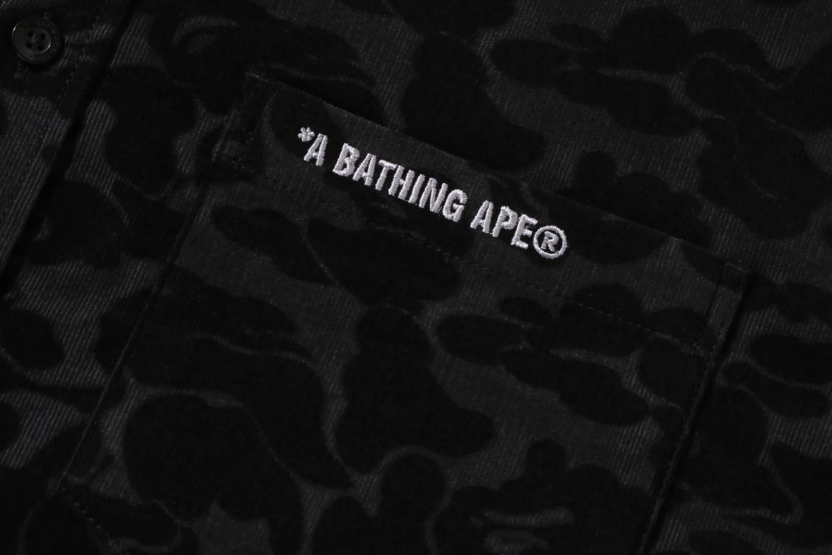 SOLID CAMO CORDUROY RELAXED FIT LS SHIRT sold by Bape product image thumbnail 3