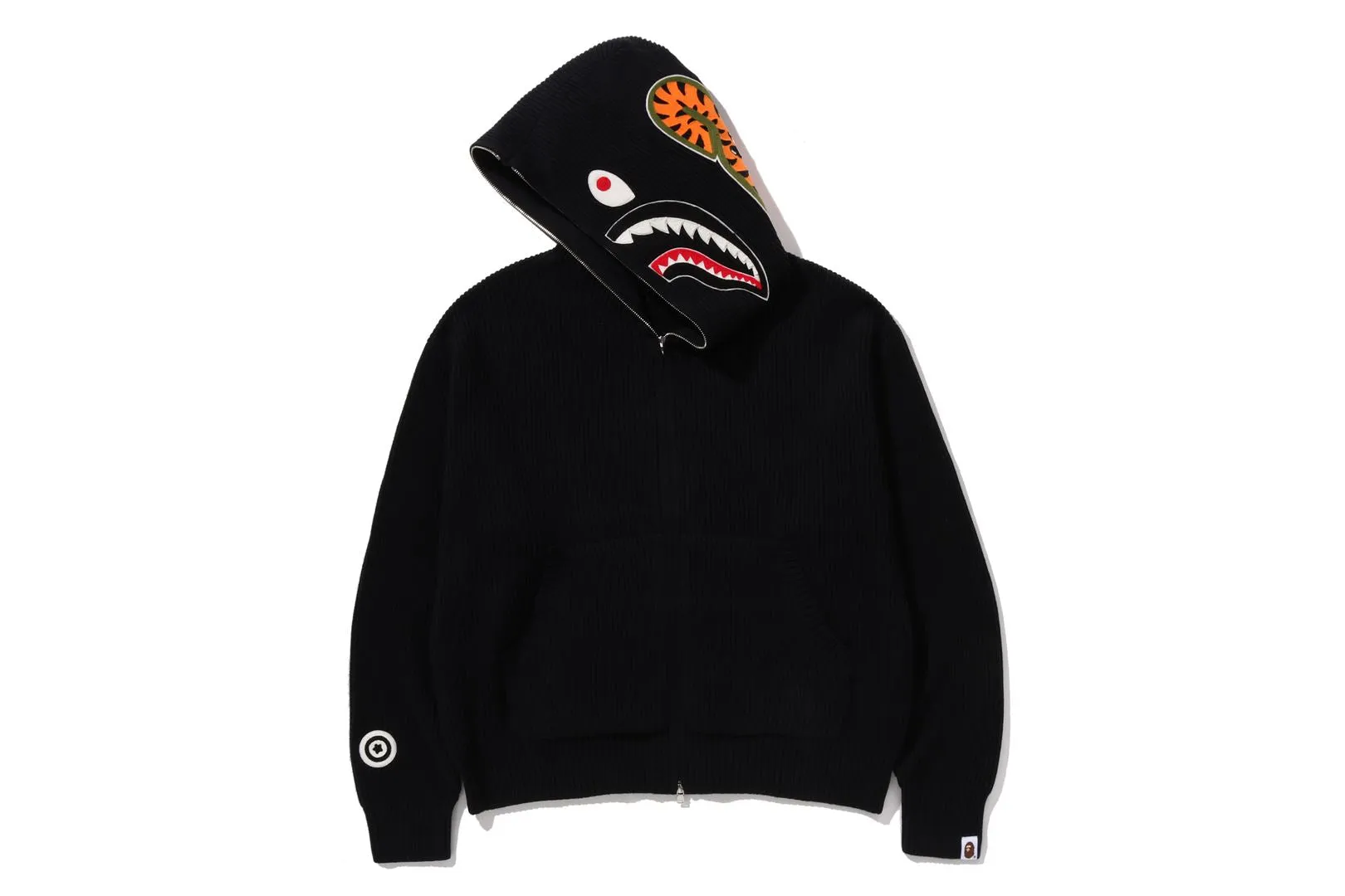 SHARK FULL ZIP KNIT HOODIE sold by Bape product image thumbnail 2