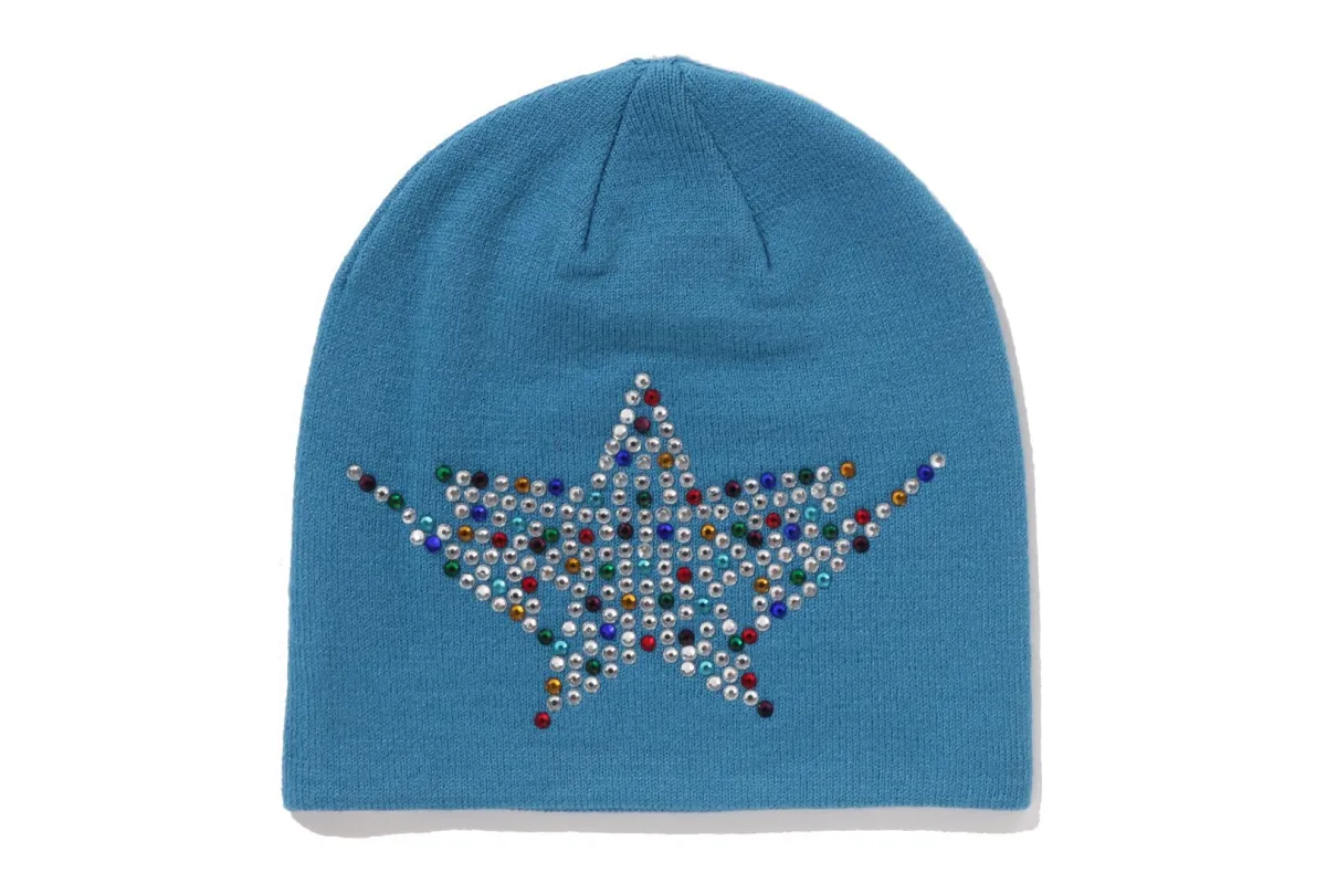 COLOR STONE STA KNIT CAP made by Bape