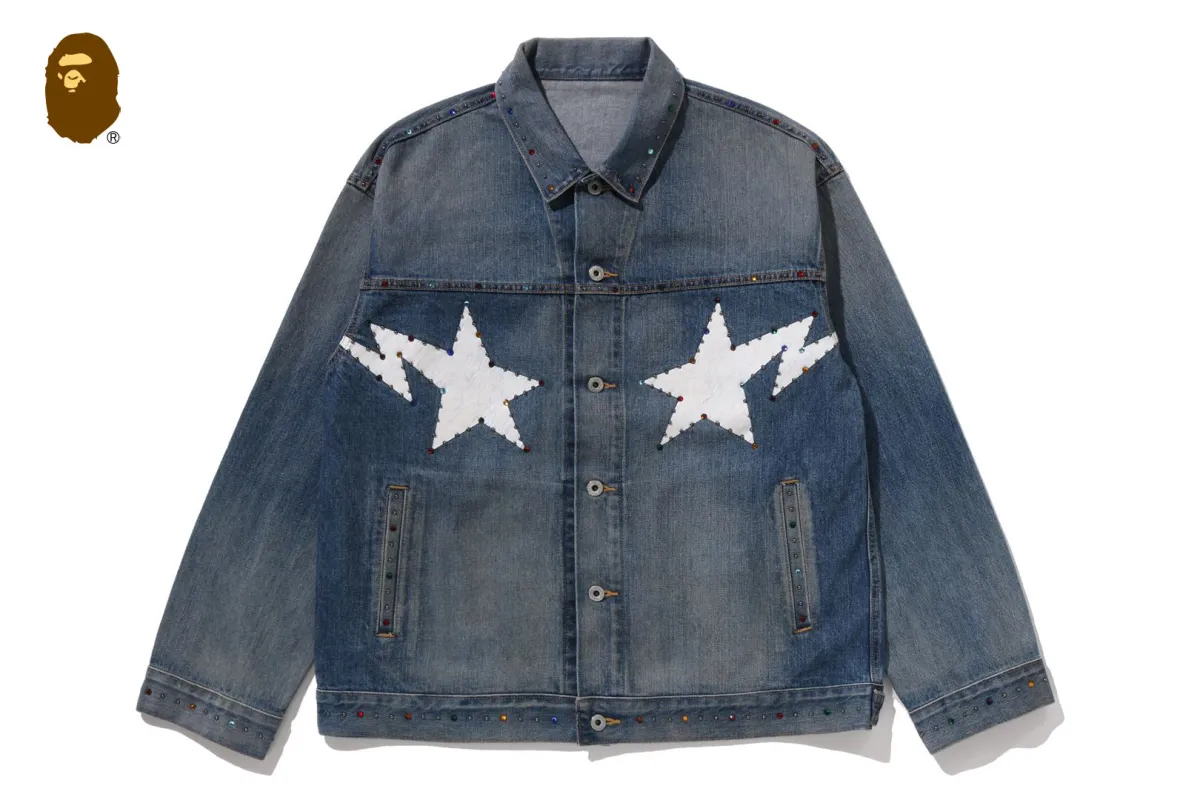 COLOR STONE DENIM JACKET sold by Bape