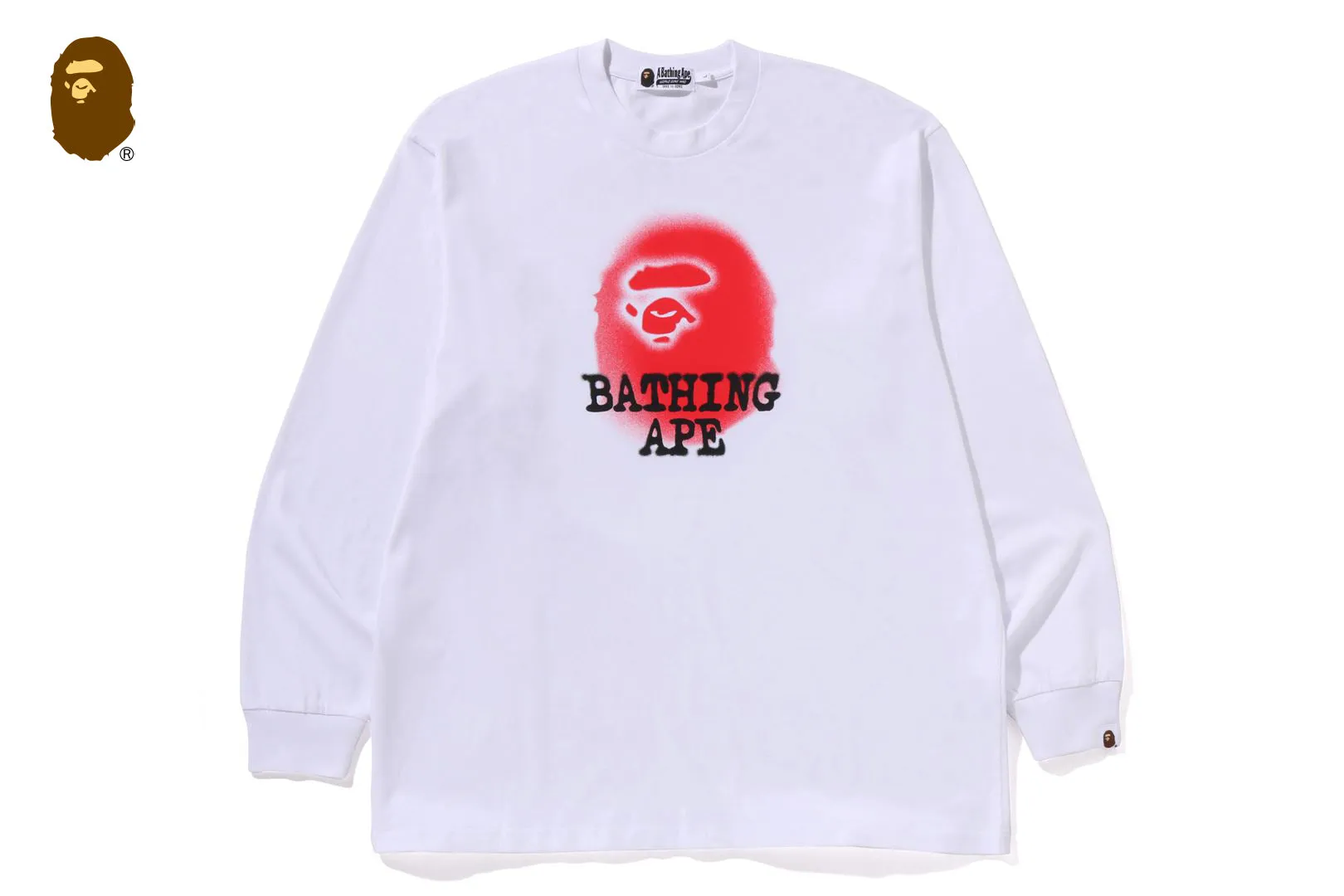 BATHING APE LOGO RELAXED FIT LS TEE sold by Bape