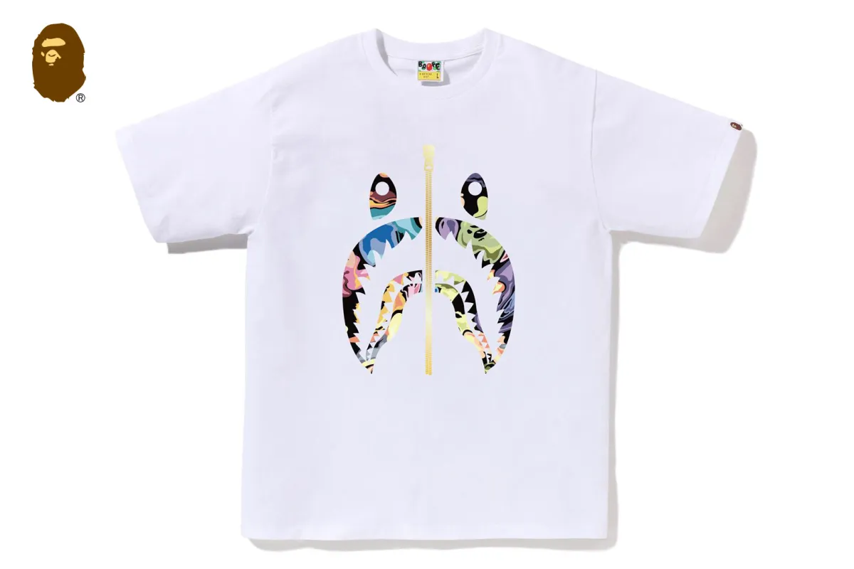 ART CAMO SHARK TEE sold by Bape