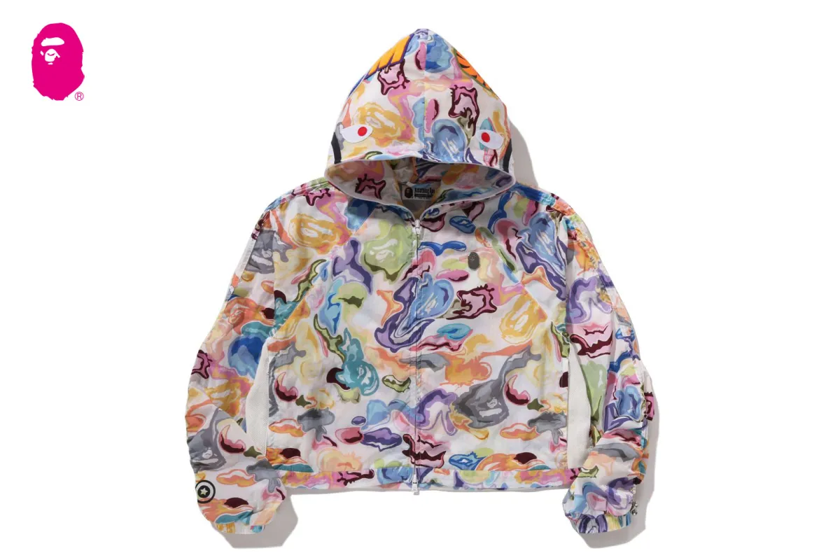 ART CAMO SHARK FULL ZIP HOODIE JACKET sold by Bape