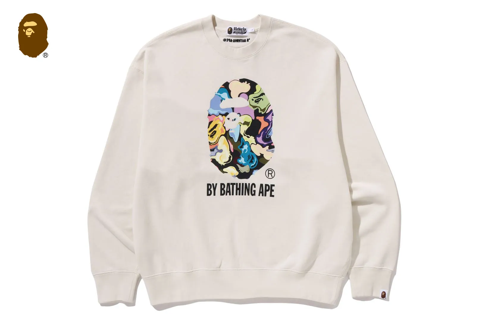 ART CAMO BY BATHING APE RELAXED FIT CREWNECK SWEATSHIRT sold by Bape product image thumbnail 5