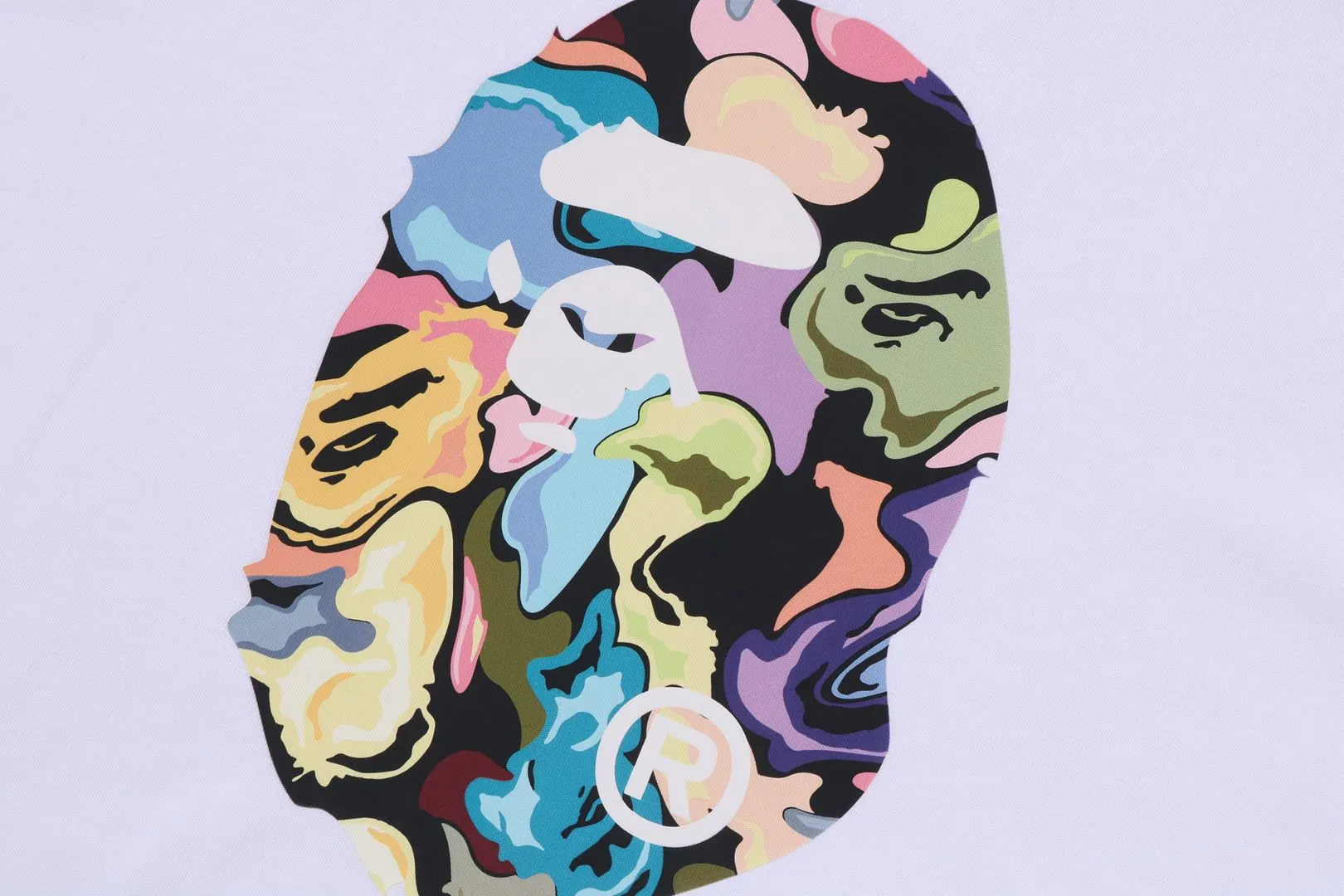 ART CAMO APE HEAD RELAXED FIT LS TEE sold by Bape product image thumbnail 3