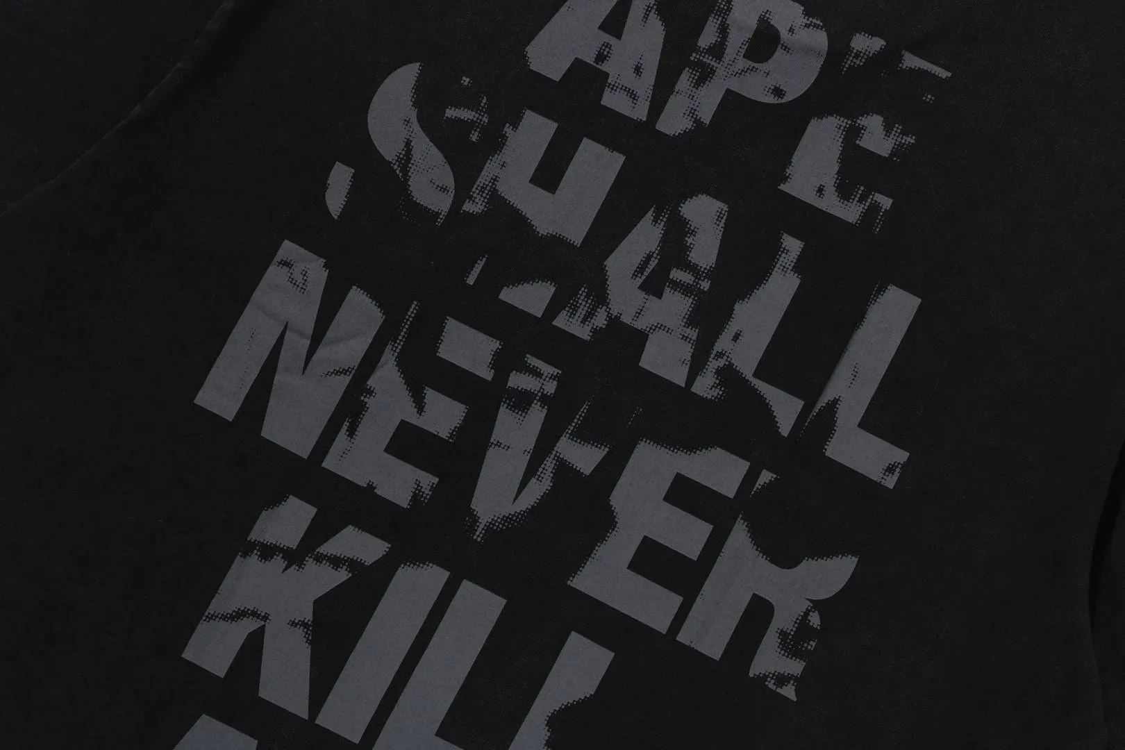 APE HEAD HEAVY WASHED RELAXED FIT TEE sold by Bape product image thumbnail 4