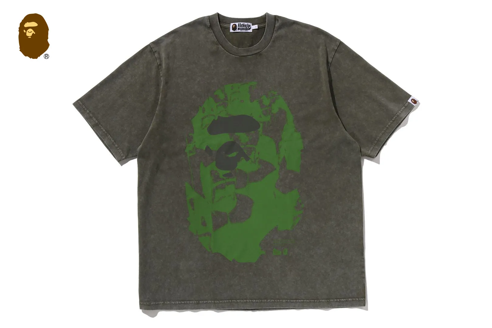 APE HEAD HEAVY WASHED RELAXED FIT TEE sold by Bape product image thumbnail 5