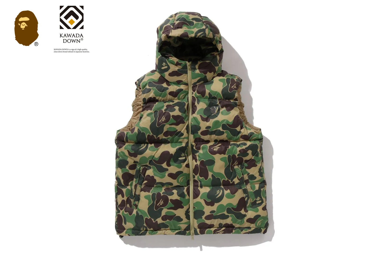 ABC CAMO DOWN VEST sold by Bape product image thumbnail 5