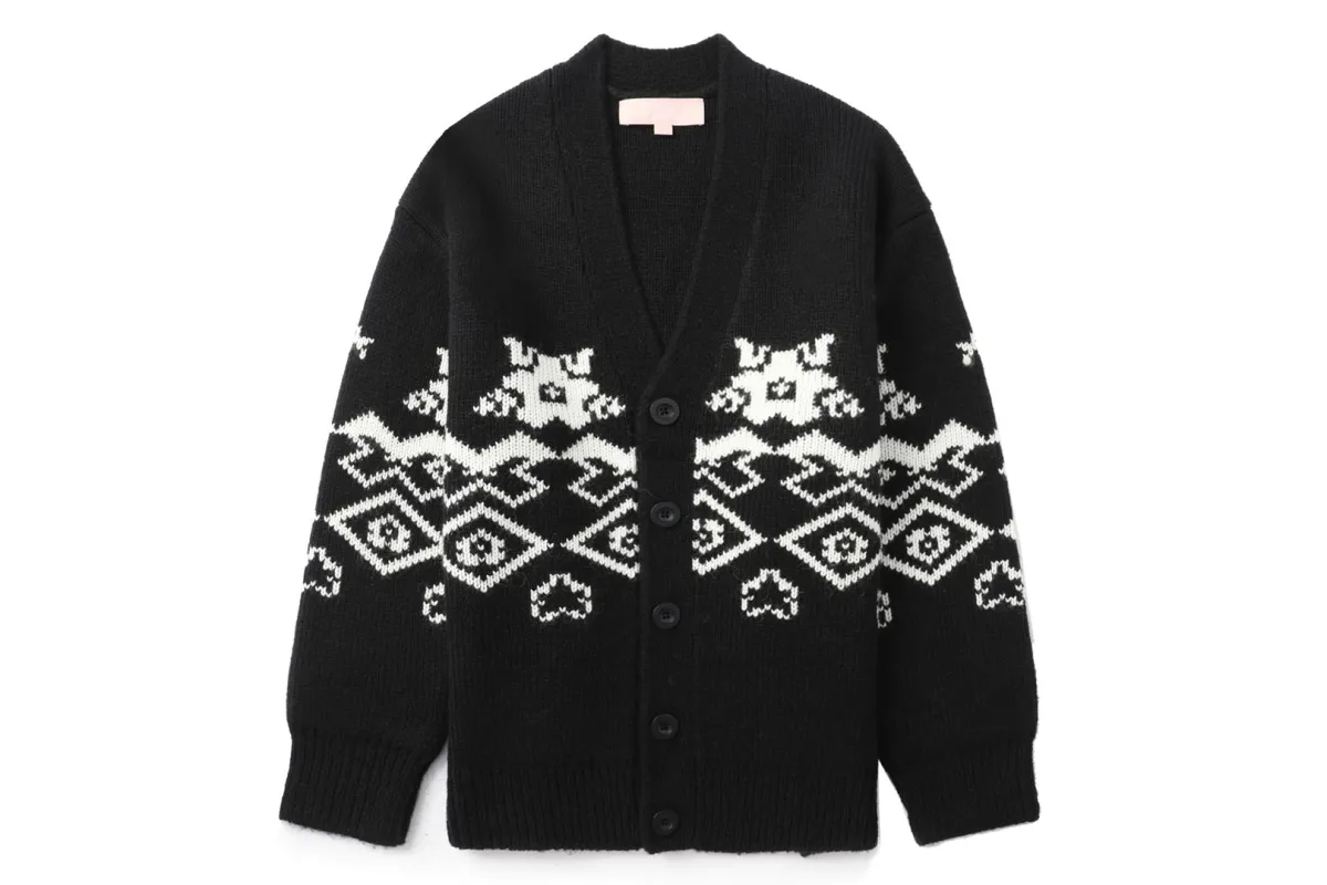 BAPY JACQUARD CARDIGAN sold by Bape