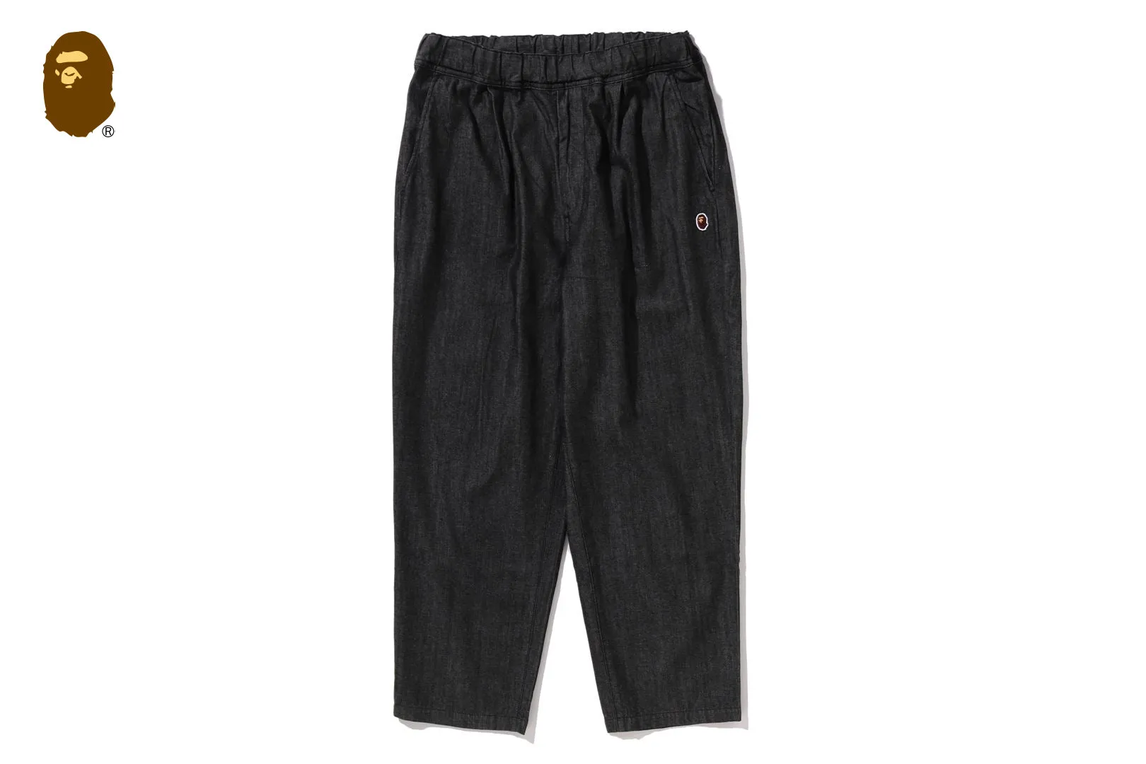 ONE POINT 1 PLEAT ELASTICATED DENIM PANTS sold by Bape product image thumbnail 5