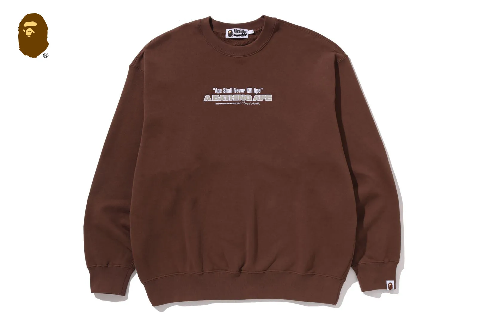 BAPE SLOGAN RELAXED FIT CREWNECK SWEATSHIRT sold by Bape product image thumbnail 5