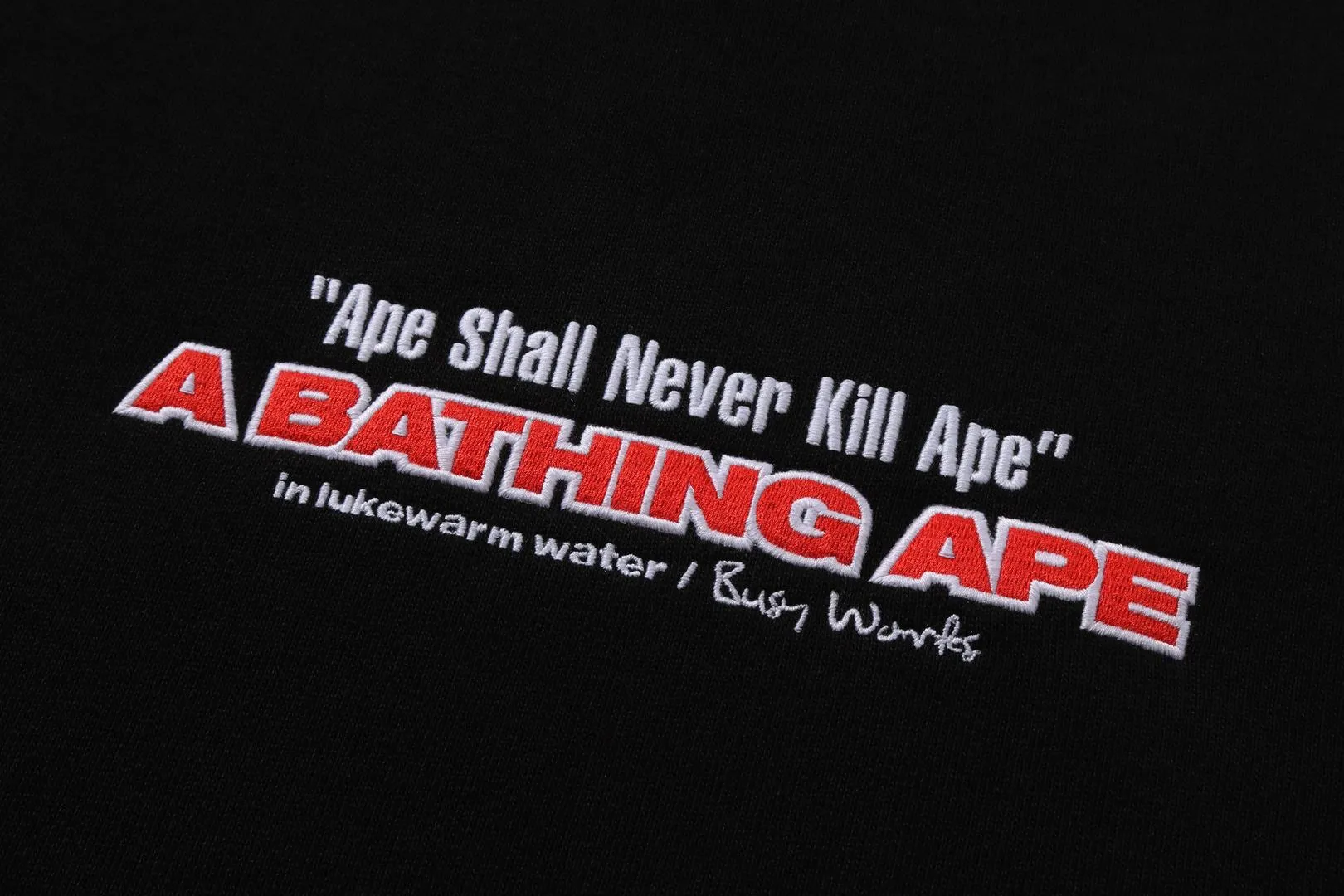 BAPE SLOGAN RELAXED FIT CREWNECK SWEATSHIRT sold by Bape product image thumbnail 3