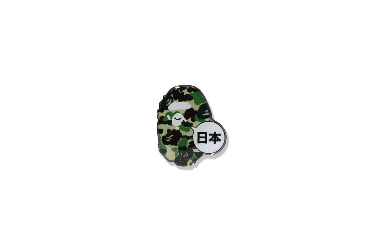 ABC CAMO JAPAN APE HEAD PINS sold by Bape