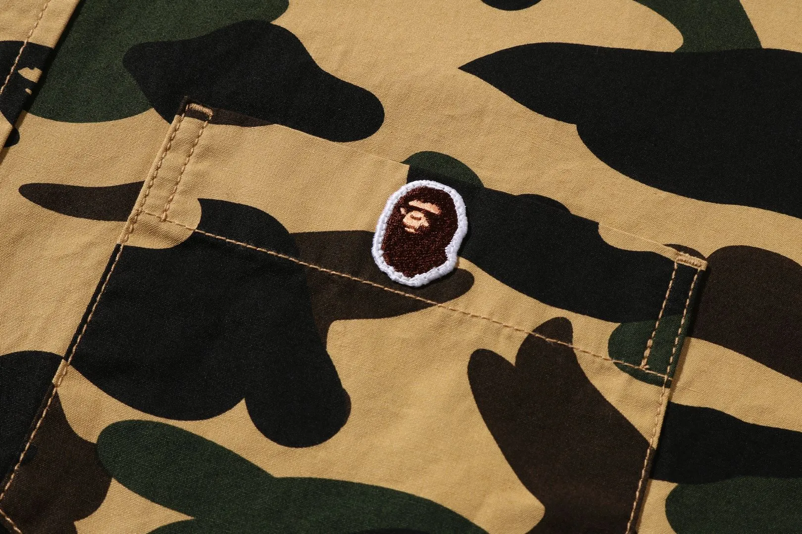 1ST CAMO ONE POINT RELAXED FIT LS SHIRT sold by Bape product image thumbnail 3