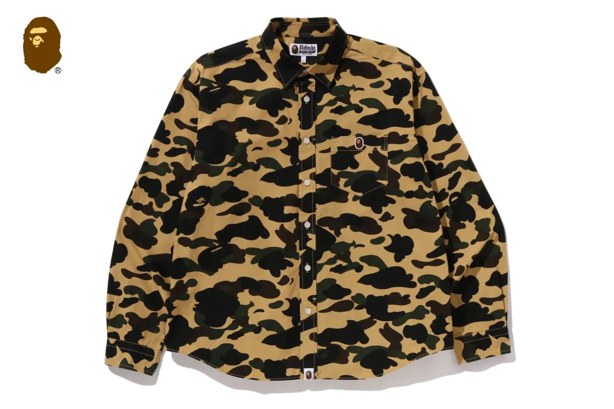 1ST CAMO ONE POINT RELAXED FIT LS SHIRT sold by Bape
