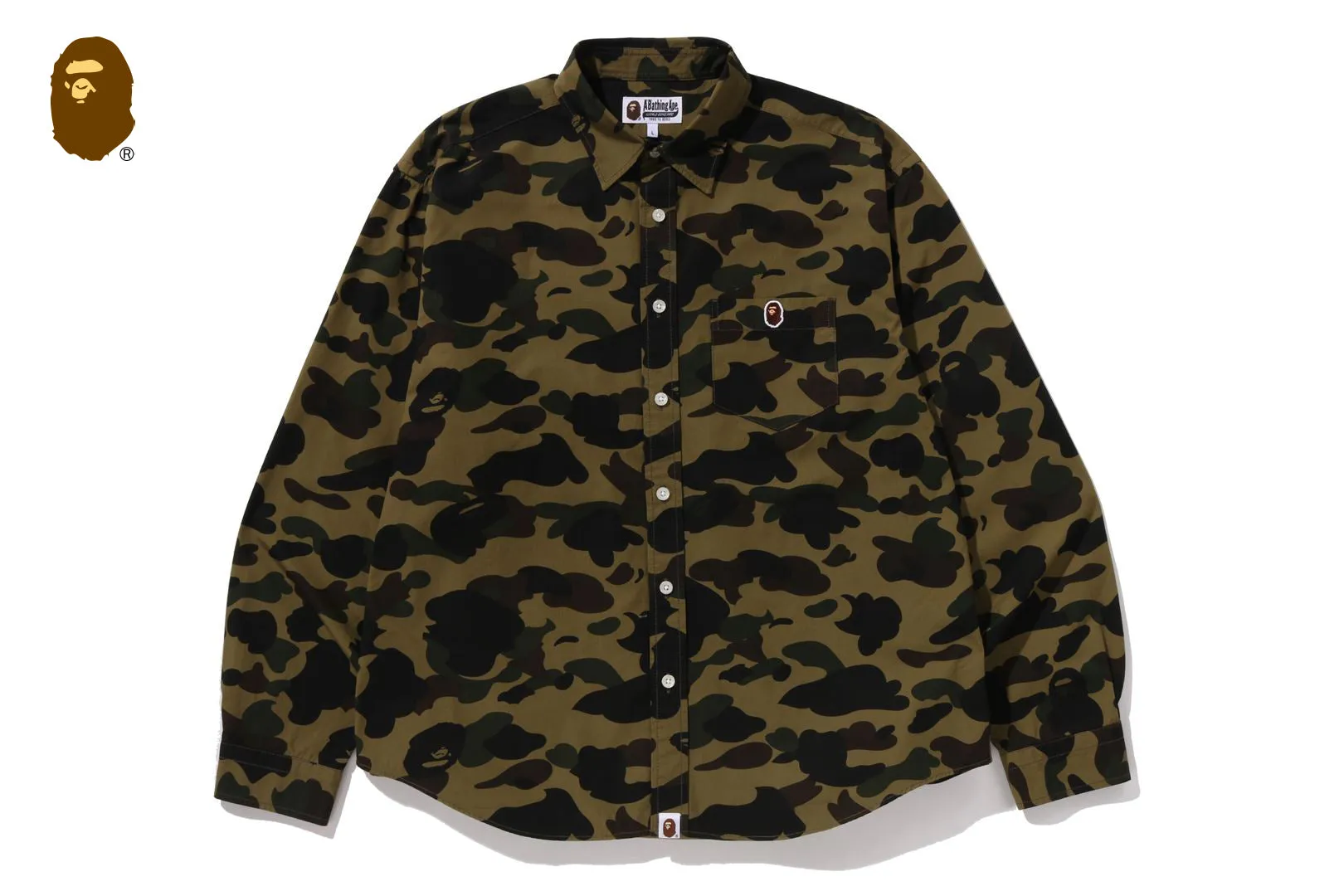 1ST CAMO ONE POINT RELAXED FIT LS SHIRT sold by Bape product image thumbnail 4