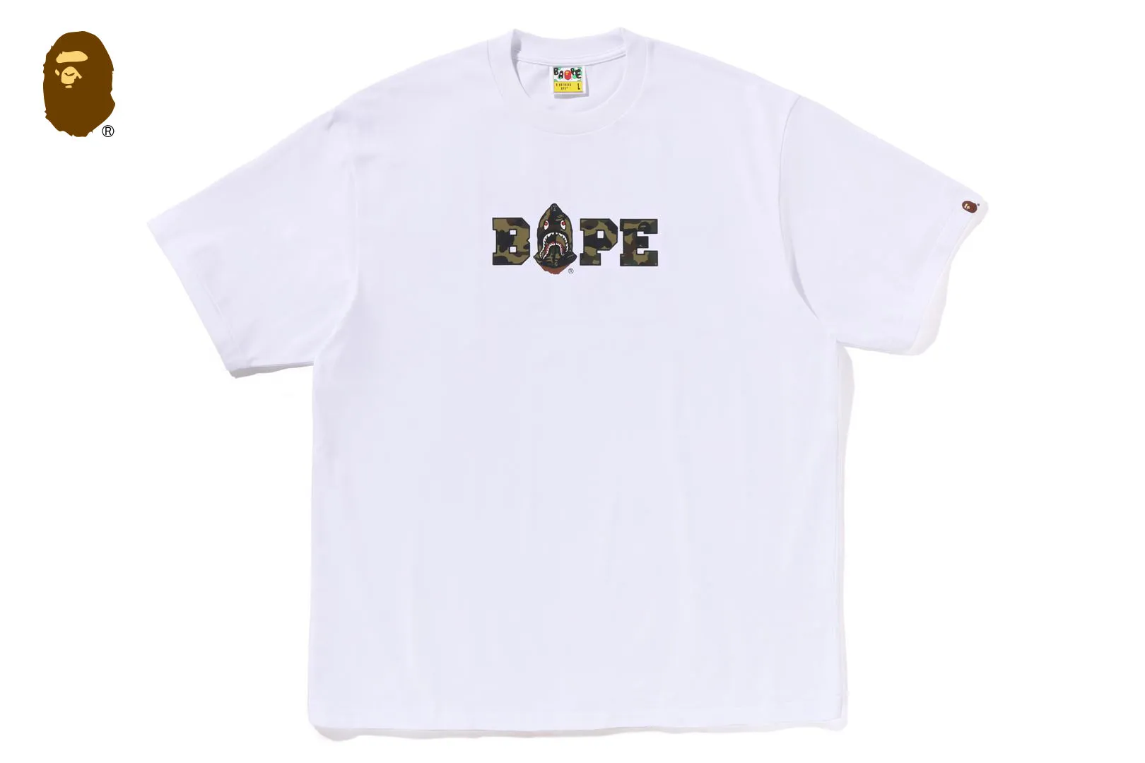 1ST CAMO BAPE LOGO RELAXED FIT TEE sold by Bape
