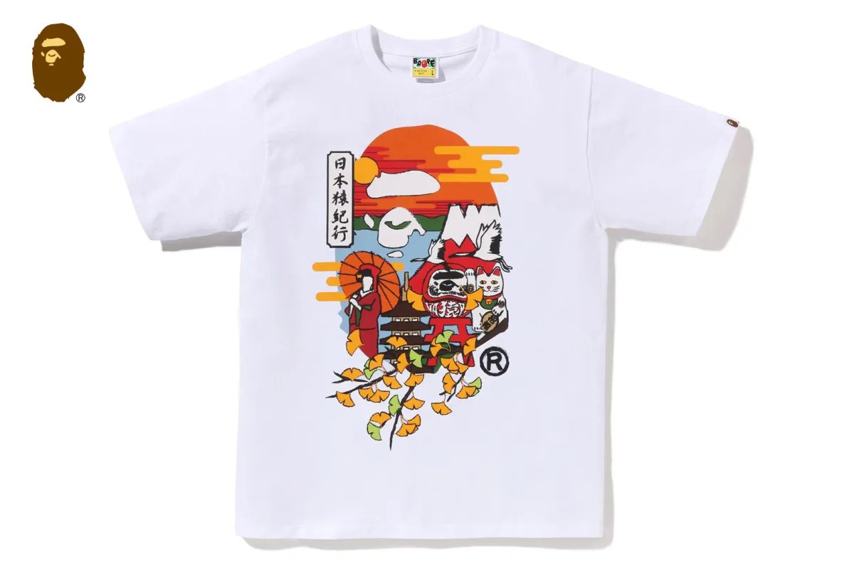 JAPAN CULTURE AUTUMN APE HEAD TEE sold by Bape