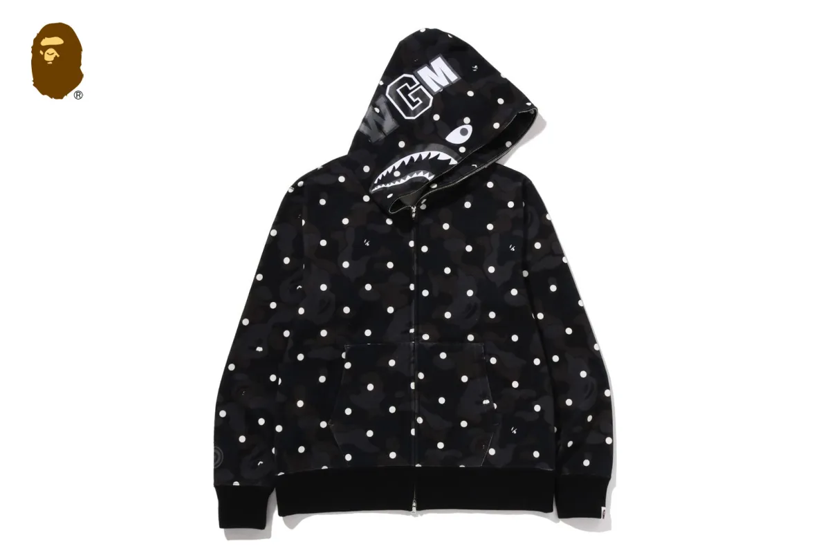 ABC DOT SHARK FULL ZIP HOODIE sold by Bape