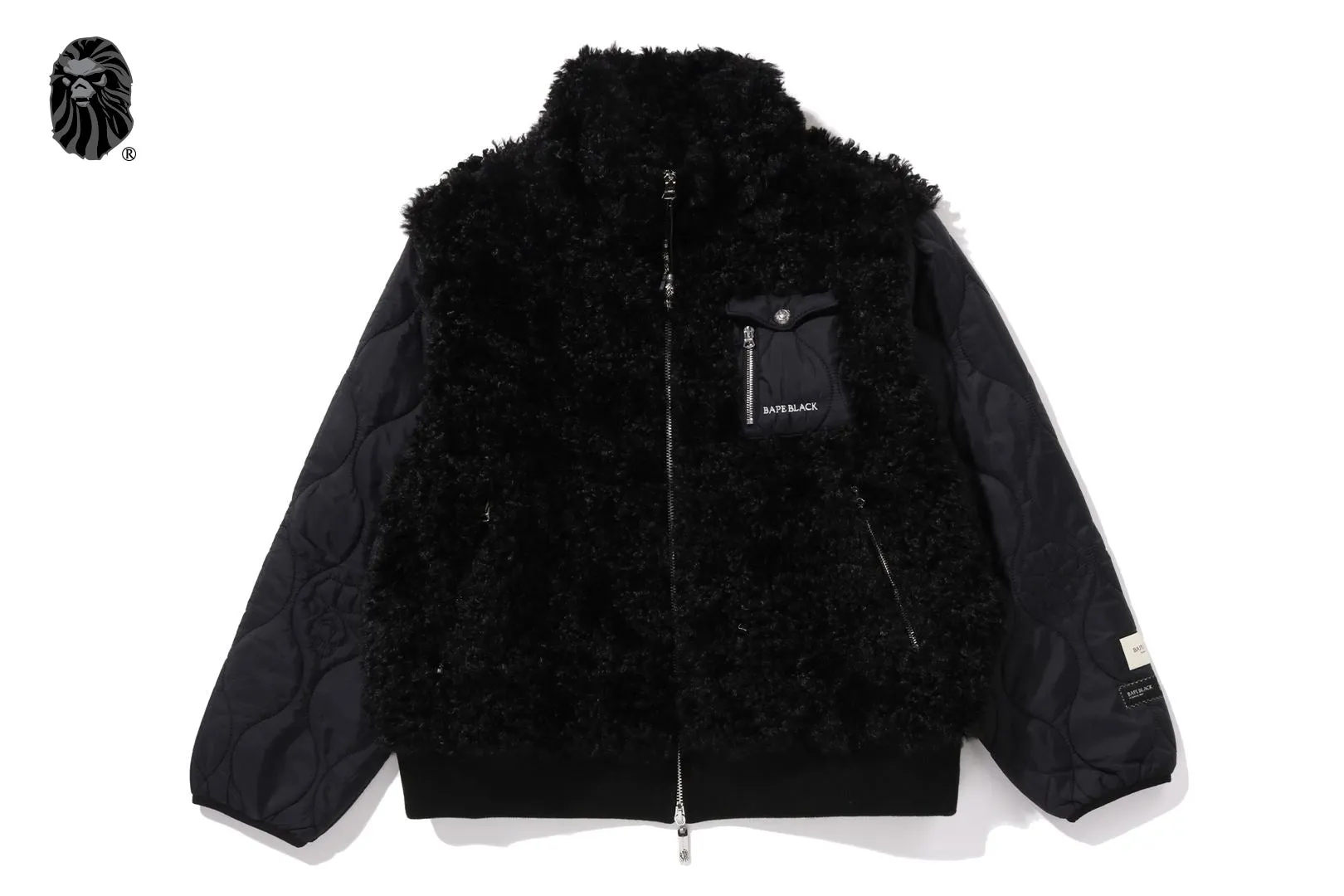 SHERPA LINER ZIPPED JACKET sold by Bape