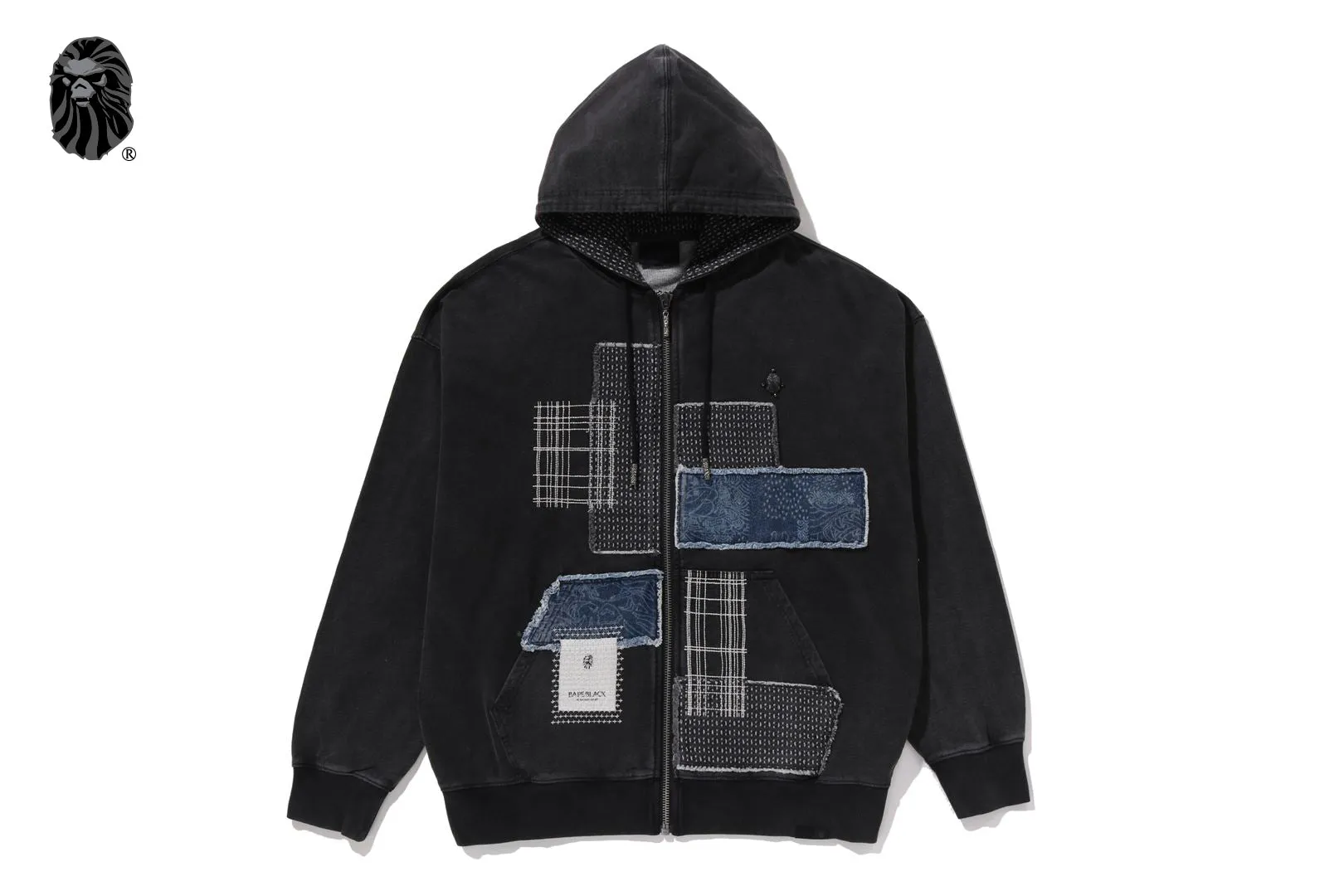 PATCHWORK ZIPPED HOODIE #1 sold by Bape