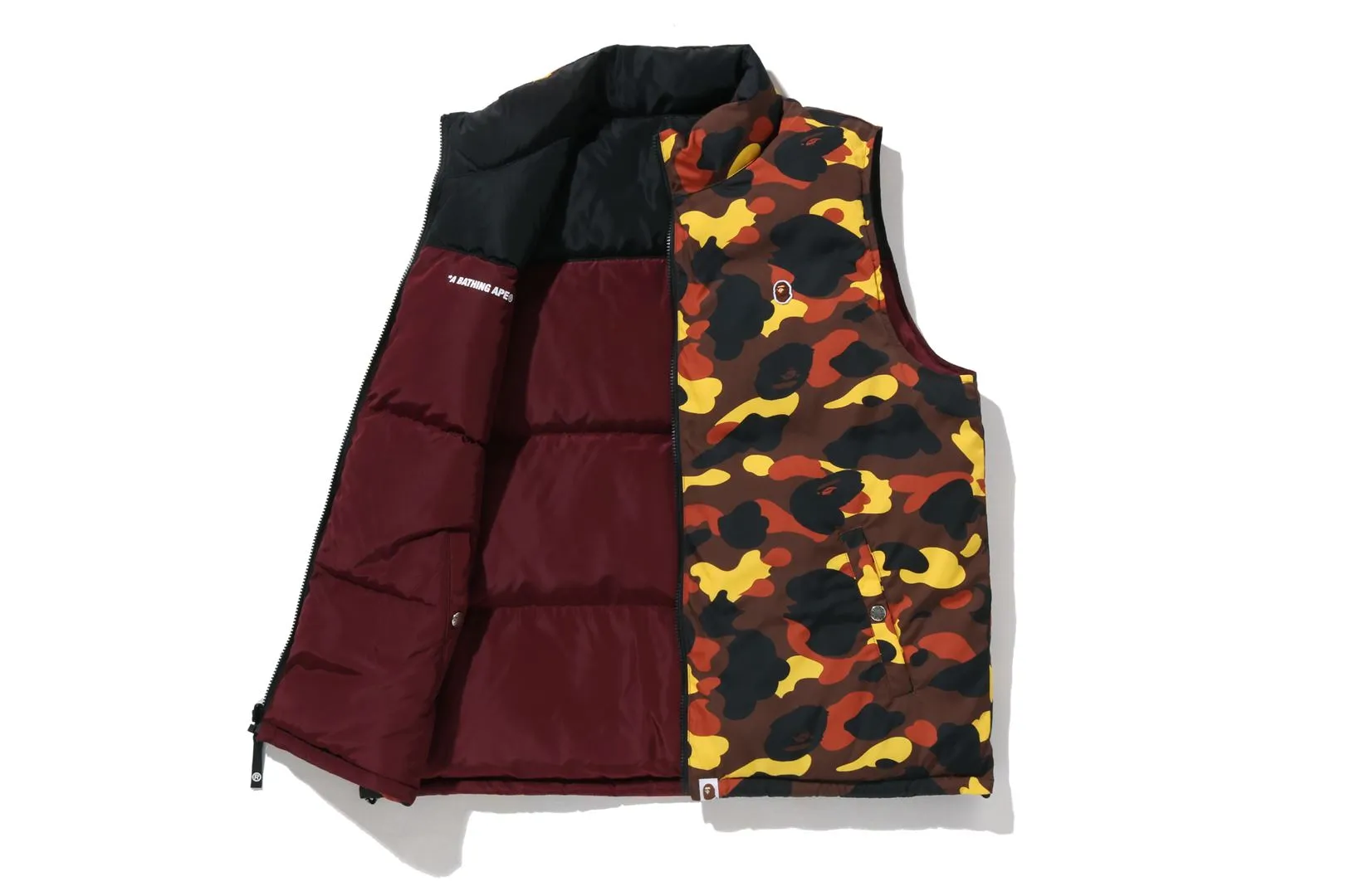1ST CAMO REVERSIBLE DOWN VEST sold by Bape product image thumbnail 3